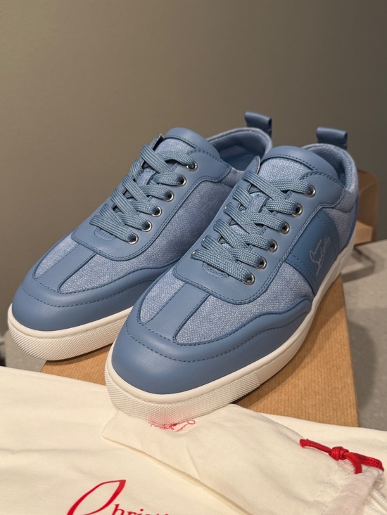 Christian Louboutin Retero Flat Ceruleo Low Top Sneakers EU 43 US 10 New main image 13